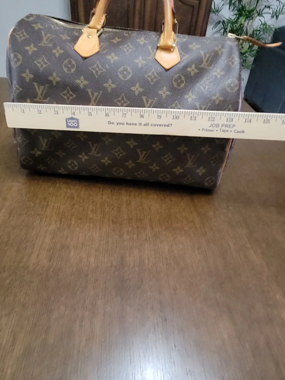 Louis Vuitton Brown Monogram Speedy 35 9.00Top-Handle Bag
